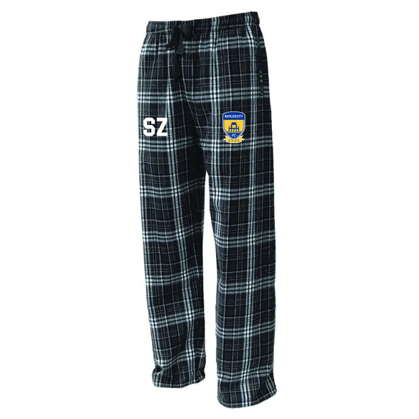 Naples City UDAG Competitive Flannel Plaid Pajama Pant Black/White