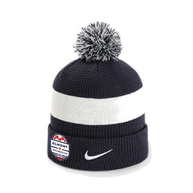 Elmont YSC Nike Authentic Pom Beanie Navy/White