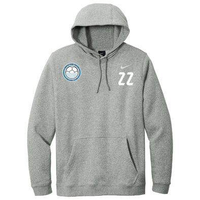 North Fork United Soccer Club FAN Nike Club Hoodie Grey