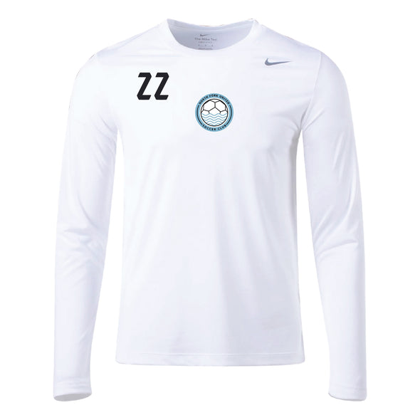 North Fork United Soccer Club Nike Legend Long Sleeve Shirt White