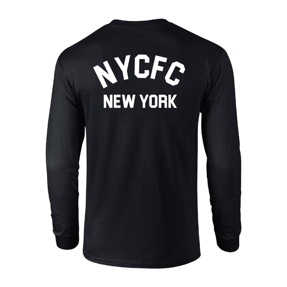 NYCFC Year-Round Program Gildan LS Lifestyle T-Shirt Black