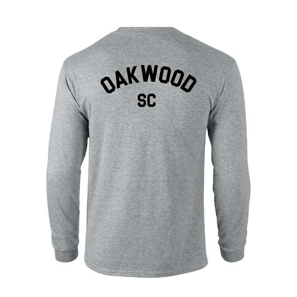 Oakwood SC Gildan LS Lifestyle T-Shirt Grey