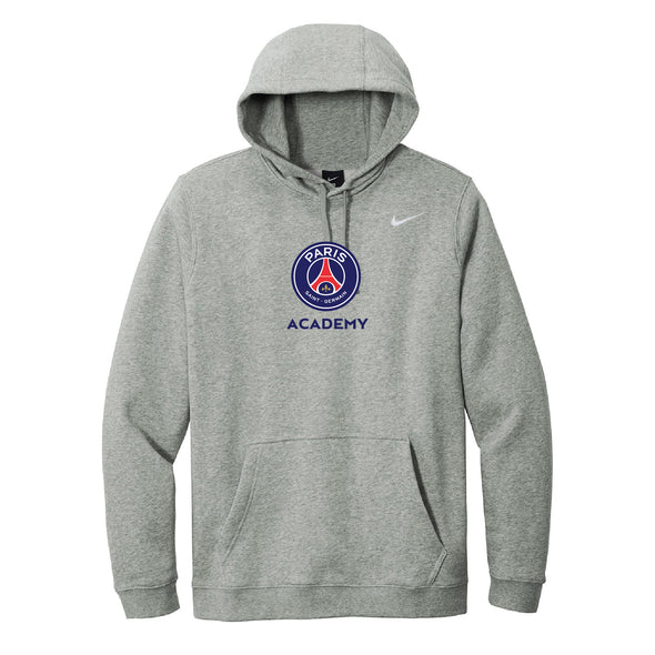 PSG Academy Miami Nike Club Hoodie Grey