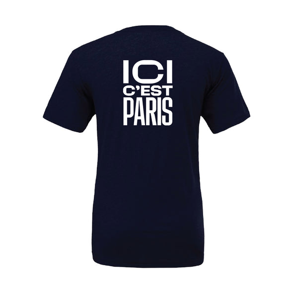 PSG Academy Miami ICI C'EST Short Sleeve T-Shirt Navy