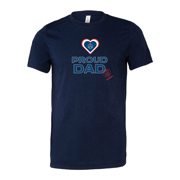 PSG Academy Miami Proud Dad Short Sleeve T-Shirt Navy