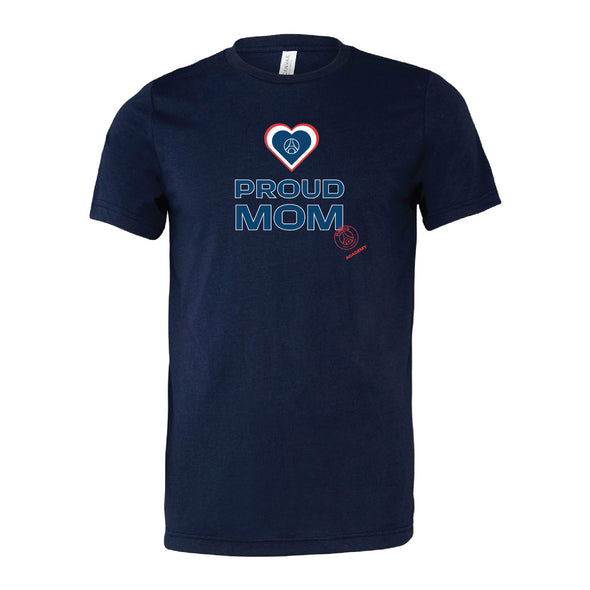 PSG Academy Miami Proud Mom Short Sleeve T-Shirt Navy