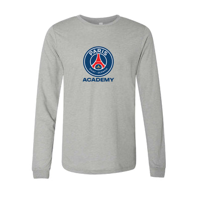 PSG Academy Dallas Supporters Long Sleeve T-Shirt Grey