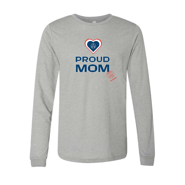 PSG Academy Miami Proud Mom Long Sleeve T-Shirt Grey