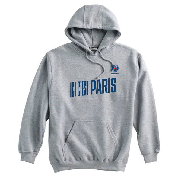 PSG Academy Miami Paris ICI C'EST Pennant Super 10 Hoodie Grey