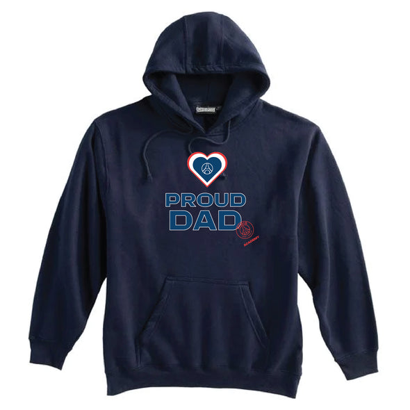 PSG Academy Miami Proud Dad Pennant Super 10 Hoodie Navy