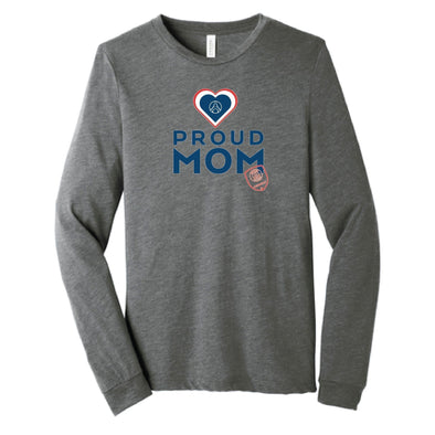 PSG Academy Pennsylvania Long Sleeve Proud Mom Shirt Grey