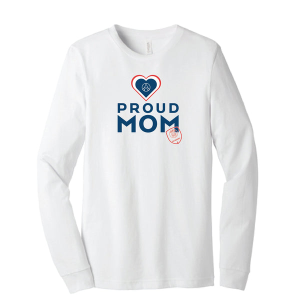 Paris Saint Germain Academy Phoenix Upstart Long Sleeve Proud Mom Shirt White