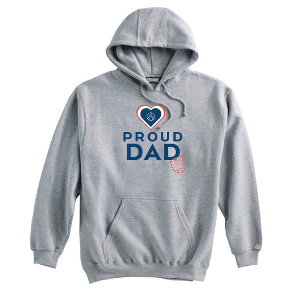 PSG Academy Los Angeles Proud Dad Hoodie Grey