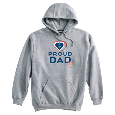 PSG Academy Chicago Proud Dad Hoodie Grey