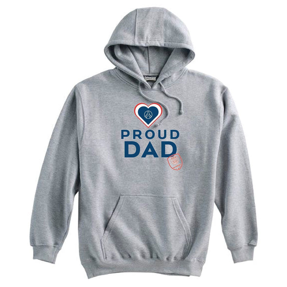 PSG Academy Orlando Proud Dad Hoodie Grey