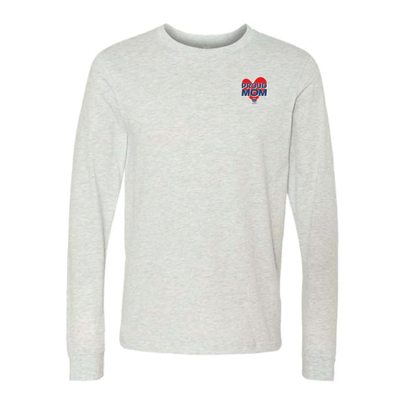 PSG Academy Houston Proud Mom Long Sleeve T-Shirt Grey