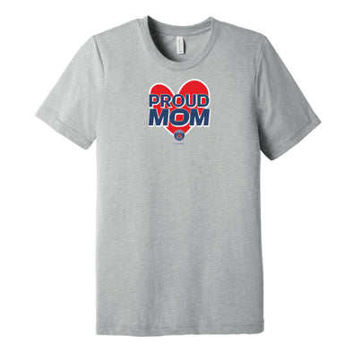 PSG Academy Houston Proud Mom Short Sleeve T-Shirt Grey