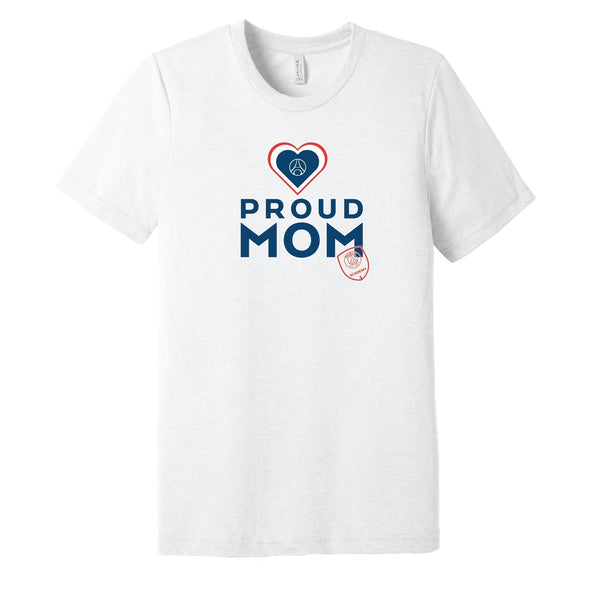 PSG Academy Fort Lauderdale Short Sleeve Proud Mom Shirt White