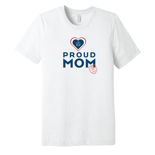 PSG Academy Houston Short Sleeve Proud Mom Shirt White