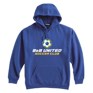 B & B United Soccer Club FAN Pennant Super 10 Hoodie Royal