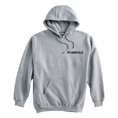 Pflugerville FC FAN Pennant Lifestyle Hoodie Grey