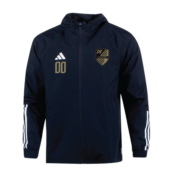 Playmaker Futbol Academy adidas Tiro 23 All Weather Jacket Black