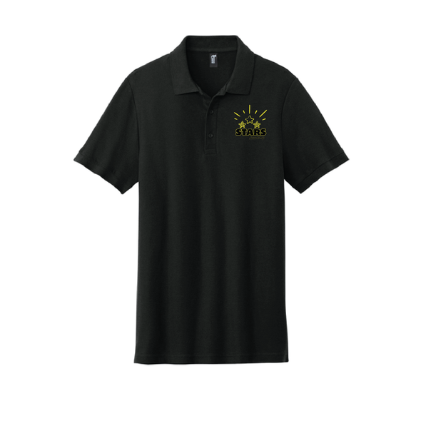 Stars Gildan Hammer Pique Polo Black