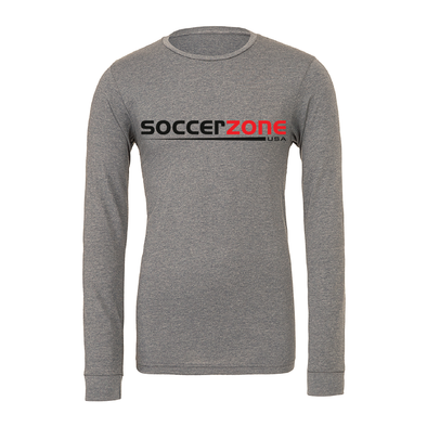 adidas Showcase Bella + Canvas Long Sleeve Triblend T-Shirt Grey