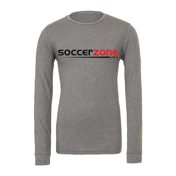 adidas Showcase Bella + Canvas Long Sleeve Triblend T-Shirt Grey