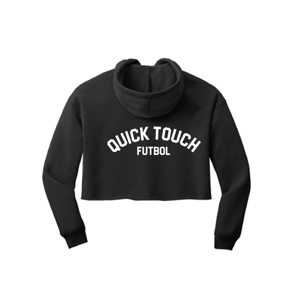 Quick Touch FC Bella+Canvas Lifestyle Crop Hoodie Black