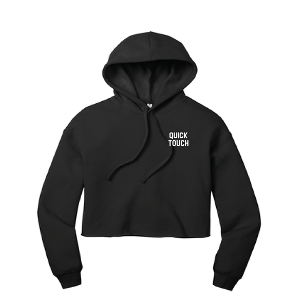 Quick Touch FC Bella+Canvas Lifestyle Crop Hoodie Black