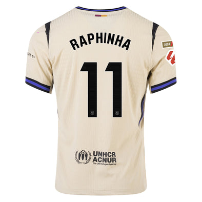 Men's Authentic Nike Raphinha Barcelona Away Jersey 25/26