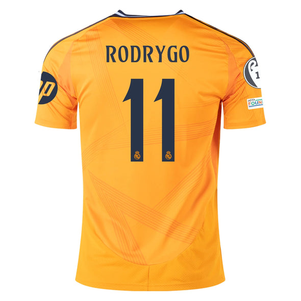 Kid's Replica adidas Rodrygo Real Madrid Away Jersey 24/25