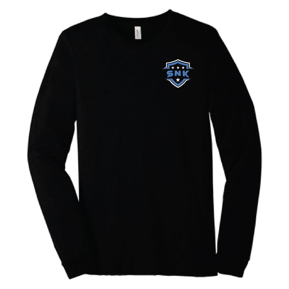 SNK - Crest Long Sleeve Triblend T-Shirt in Black - Youth/Adult