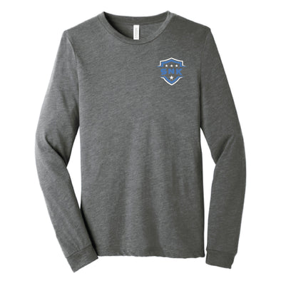 SNK - Crest Long Sleeve Triblend T-Shirt in Grey - Youth/Adult