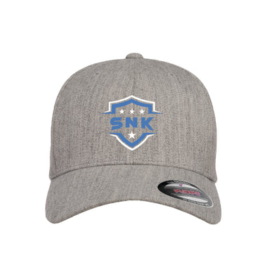 SNK Flexfit Wool Blend Fitted Cap Heather Grey