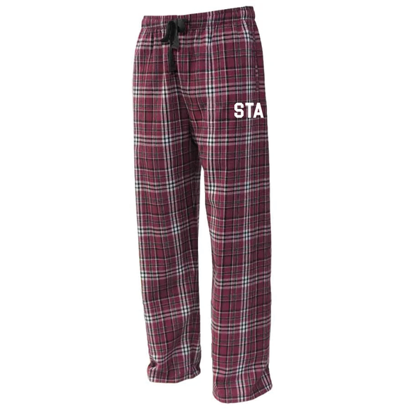 STA Pennant Flannel Lifestyle Pajama Pant Maroon