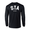 STA Gildan LS Lifestyle T-Shirt Black