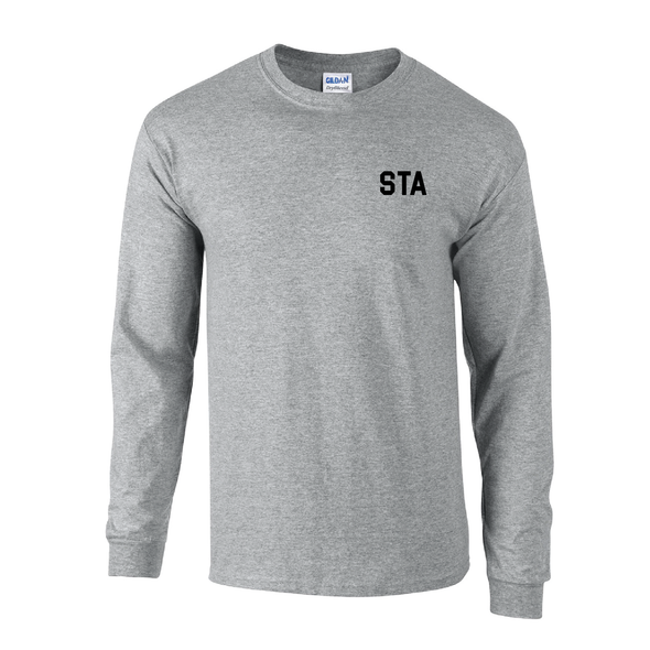 STA Gildan LS Lifestyle T-Shirt Grey