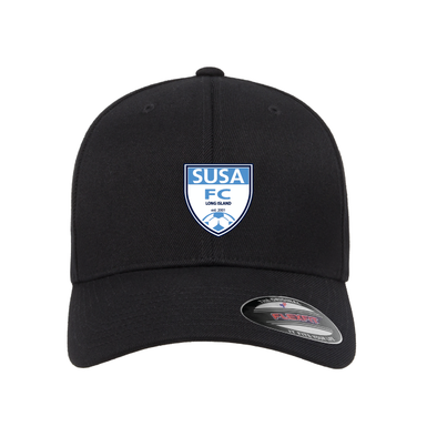 SUSA Flexfit Wool Blend Fitted Cap Black