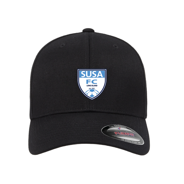 SUSA Flexfit Wool Blend Fitted Cap Black