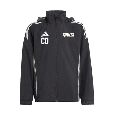 Saints adidas Tiro 25 Comp All Weather Jacket Black
