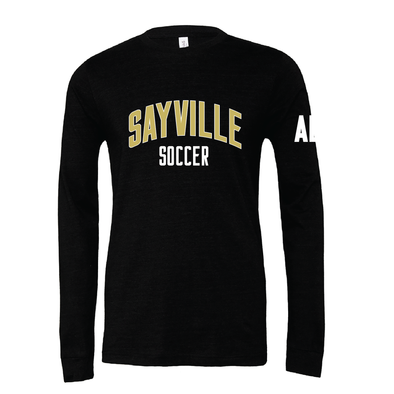 Sayville HS Bella + Canvas Long Sleeve Triblend T-Shirt Black