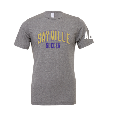 Sayville HS Bella + Canvas Short Sleeve Triblend T-Shirt Grey