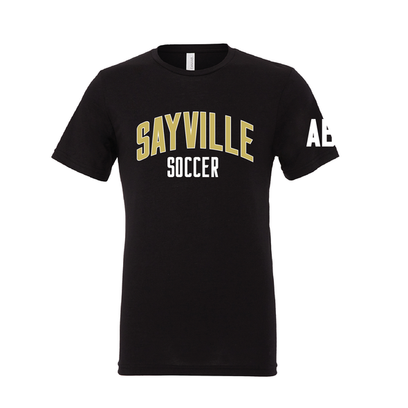 Sayville HS Bella + Canvas Short Sleeve Triblend T-Shirt Black