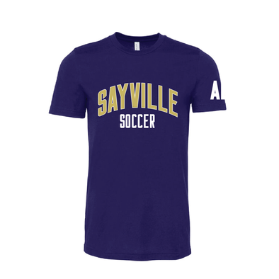 Sayville HS Bella + Canvas Short Sleeve Triblend T-Shirt Purple