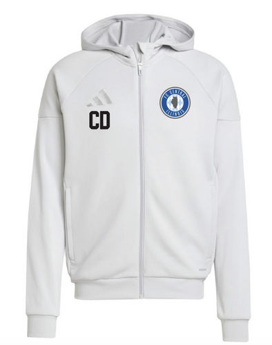 FCCI adidas Tiro 25 Full-Zip Hoodie Light Grey