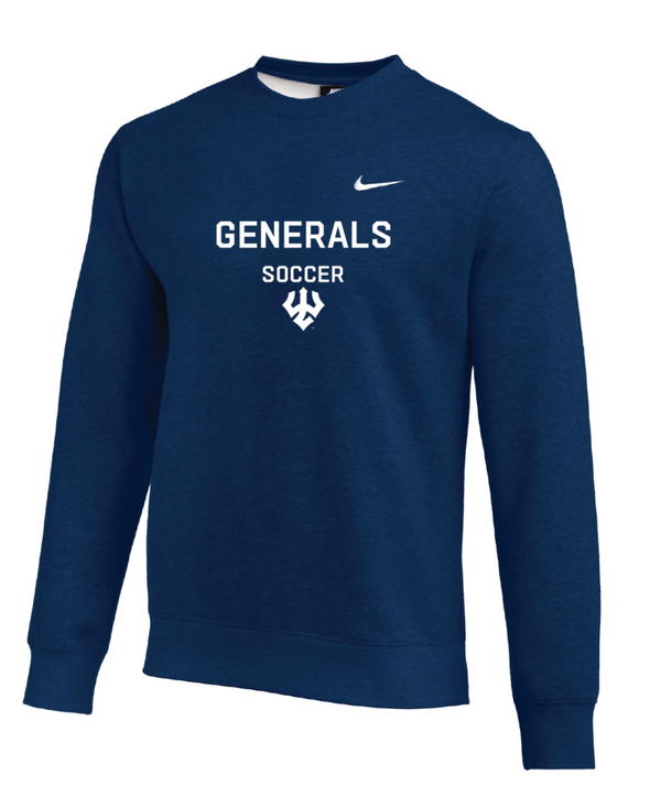 Washington & Lee Nike Team Club Fleece Sweatshirt Navy