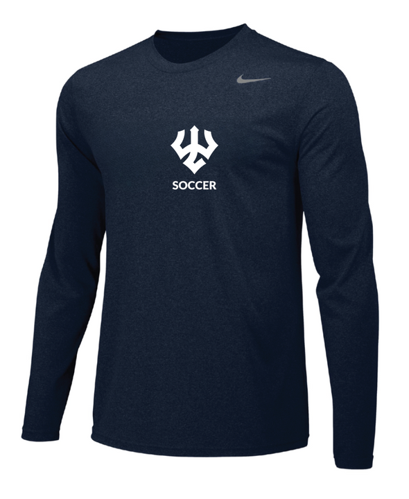 Washington & Lee Nike Legend Long Sleeve Shirt Navy