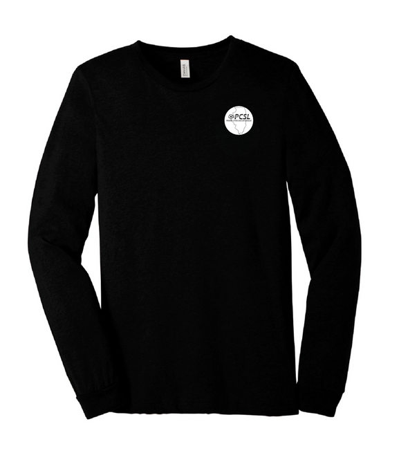 PCSL Bella + Canvas Long Sleeve Triblend T-Shirt Black